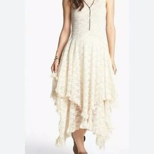 Free People French Courtship lace slip dress